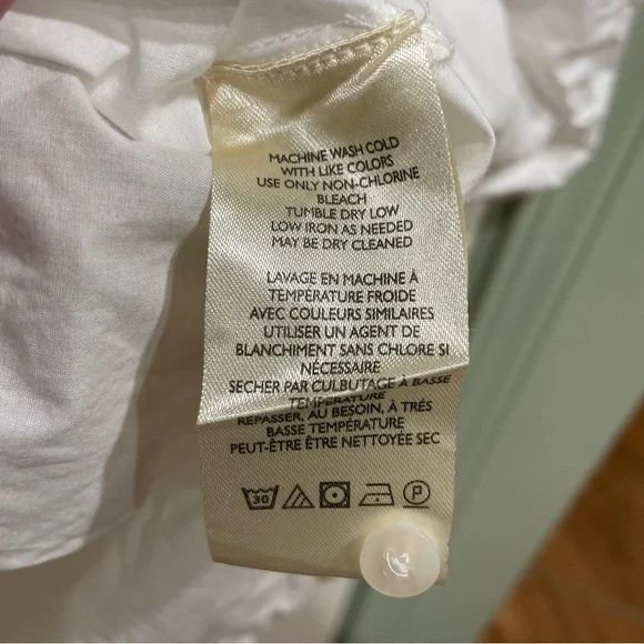 Anthropologie 2X Maeve Off Shoulder Button Down Top EUC - Picture 8 of 9